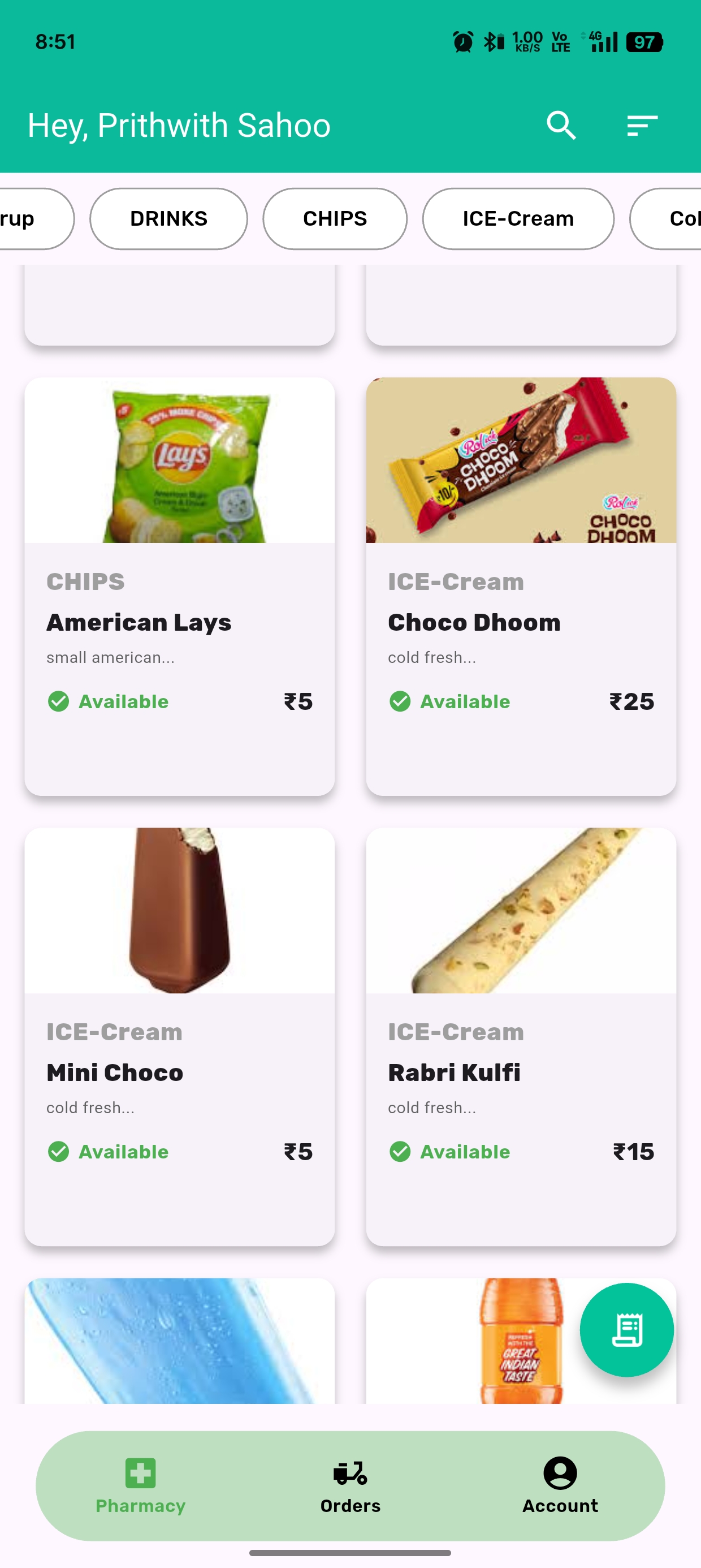 App Mockup – MEDRELIEF